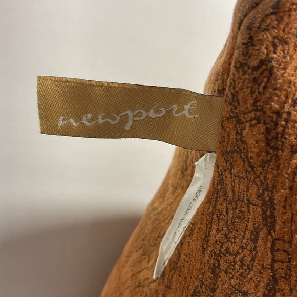 Newport Rust & Brown Couch Pillow - Made in the USA - Picture 4 of 4